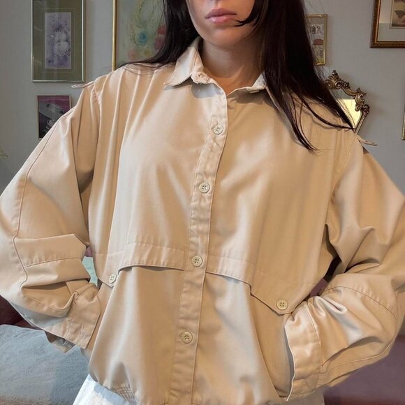 Beige Oversized Jacket - Picture 4 of 5